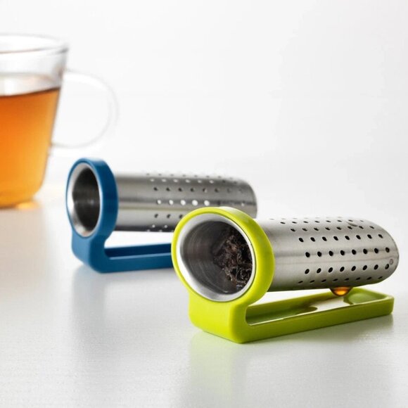 Set IKEA SAKKUNNIG Tea Infuser Stainless Steel Hang On Basket Strainer Mug Gift - Picture 1 of 5